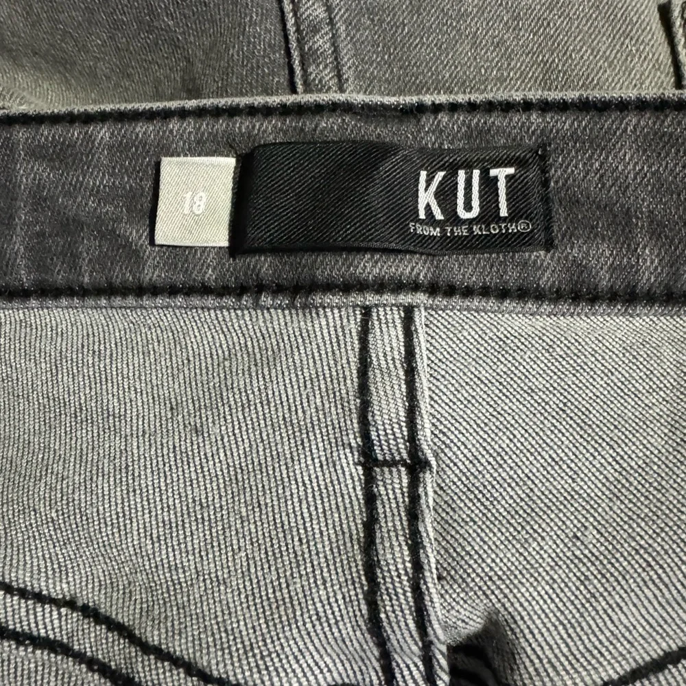 Kut From The Kloth Jane High Rise Jean Shorts in Brimming Gray Size 18 New